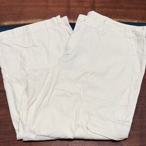 Universal Thread Women's Cream Cargo Pants with Utility Pockets